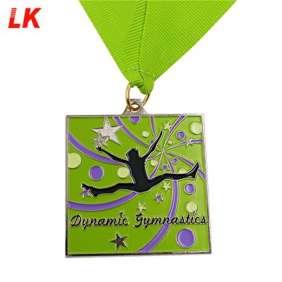 China Europe/America Kids Sports Day Festival Lead Industry Stand Customized Hanger Sport Metal Dance Gymnastics Custom Medals for sale