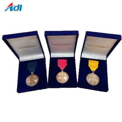 China Europe Factory Price Russian Custom Military Honor Award Manufacturer Medals With Box for sale