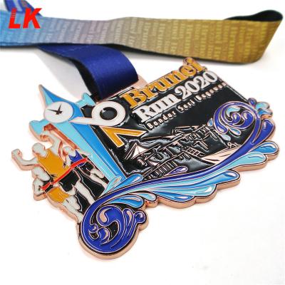 China Miraculous carnival car metal car medal cheap custom automotive white medallas miraculous medal for sale