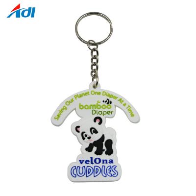 China Souvenir Design Metal Sublimation Metal Silicone Promotional Cute Soft Custom Logo Anime Gift Personalized Key Chain Key Chain for sale