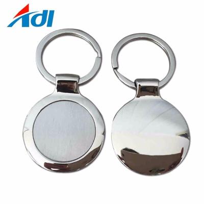 China Manufacturers Gift Key Chain Logo Round Made Blank Key Chain Promotional Zinc Alloy Custom Metal for sale