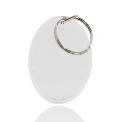 China Custom Photo Acrylic Key Chain White Plastic Acrylic Key Chain Manufacturer for sale