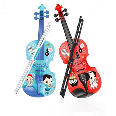 China Bright Colors China Made Cheap Children Musical Instrument Emulation Music Toys Plastic Violin For Learning Playing for sale