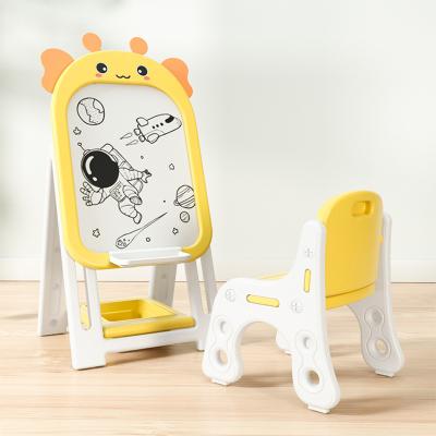 China Recycled Cartoon Deer Shape Painting Writing Doodle Mini Dry Erase Foldable Magnetic Kid Drawing Board Toy With Chair for sale