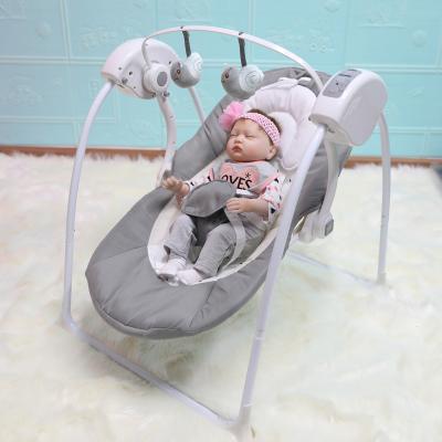 China 2021 Modern Infant Toddler Baby Rocking Chair Indoor Electric Automatic Swing Infant Rocker With Music for sale