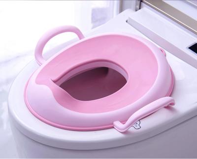 China Baby Home Use Trainer Toddlers Toilet Portable Plastic Baby Potty Seat with Soft Cousion for Boys and Girls for sale