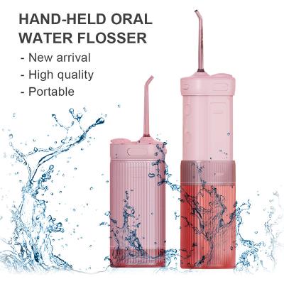 China Portable And Foldable Teeth Outdoor 200ml Water Flosser Oral Irrigator for sale