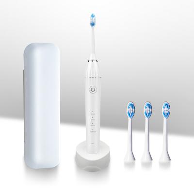 China USA Dupont Bristle And Dupont Rohs Type Customized Type High Quality Cheap Rechargeable Battery Adults Food Grade PP 2022 Sonic Toothbrush Electric Rotating Black for sale