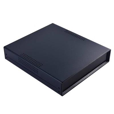 China Custom Electronic Device Vange Project Box Black Iron Instrument Enclosure For Audio Product 190*50*200mm for sale