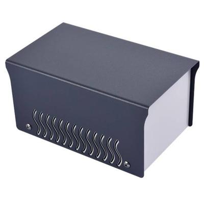 China Electronic Appliance Vange Chassis Project Electrical Audio Boxes Iron Sheet Metal Junction Case 120*100*180mm Amplifier Switchgear Desktop Enclosure for sale