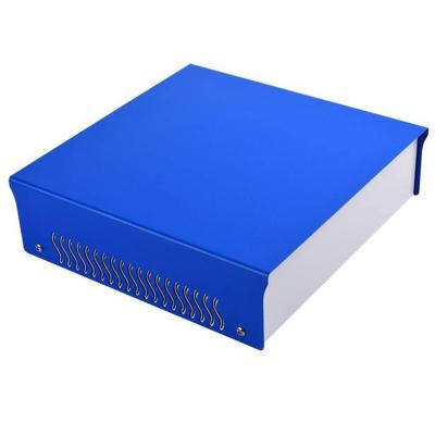 China Electronic Device Vange Iron Instrument Enclosure Electric Power Support Desktop Outlet Box 280*80*260mm for sale