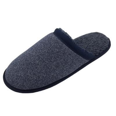 China High Quality Anti-slip Winter Shoes Men Knitted Indoor Slippers OEM Flat Warm Male Faux Fur Home Slippers For Men for sale