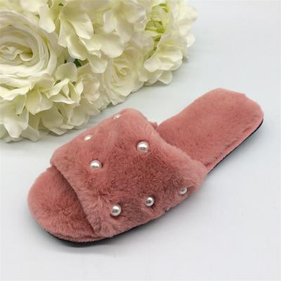 China Wholesale Women's Indoor Hairy Female Luxury Ladies Indoor Furry OEM LATEST Fur Slides for sale