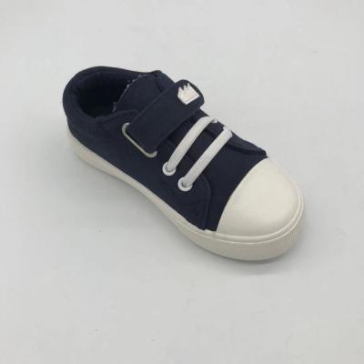 China Wholesale Flat Children's Casual Shoes Kids Black Canvas Sneakers Or School for sale