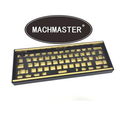 China Custom Multicolor Anodizing Aluminum Keyboard Plate Aluminum CNC Machining Mechanical Keyboard Case for sale