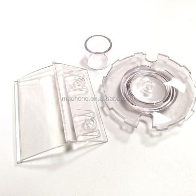 China Industrial Clear Plastic Transparent Plastic Parts CNC Transparent Casting Parts Clear Circle Shaped Thermoformed Parts for sale