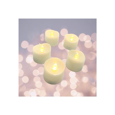 China Birthdays Heat Tea Lights 12 Pack Flameless LED Tea Lights Candle Lights Battery Operated for 8 Hours for sale