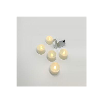 China Battery Operated Birthdays Tea Lights Battery Operated Flameless Flickering LED Tea Lights Warm White 3-Pack for sale