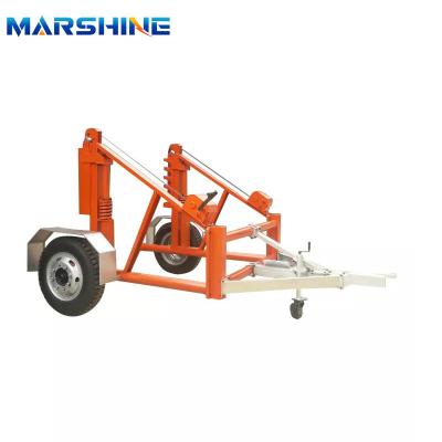 China Multifunctional Electric Hydraulic Single Reel Trailer For Cable Wire Rope for sale