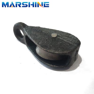 China Cable Construction Heavy-Duty Lifting Pulley Snatch Single Sheave Block Full Payment for sale