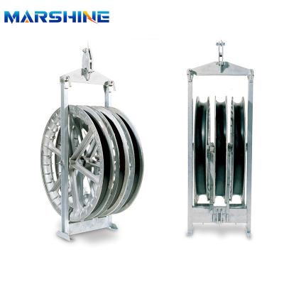 China Aluminium Alloy Heavy Duty Wire Rope Cable String Conductor Pulley Block Oil Resistant for sale