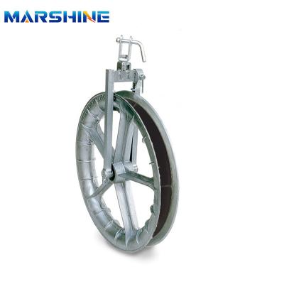 China CAS Single Conductor Cable Pulley Blocks Wire Rope Sheaves Conductor Cable Pulley for sale