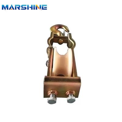 China 2t Dual Purpose Wire Rope Pulley Block Sheave Hook Cable Roller Wheel Pulley Nylon Aluminium Alloy Single Stringing Bloc for sale