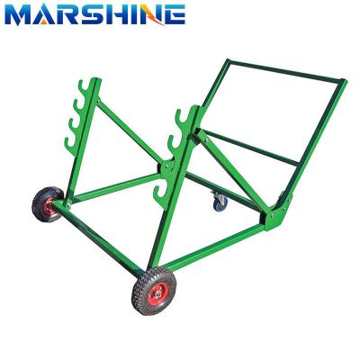 China Lightweight and Transportable Foldable Cable Reel Cable Drum Stand Trolley for sale