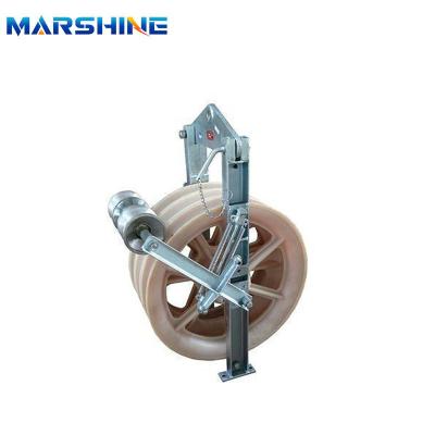 China Rubber Lined Electric Power Cables Rollers For Aluminum Conductor Stringing Blocks for sale