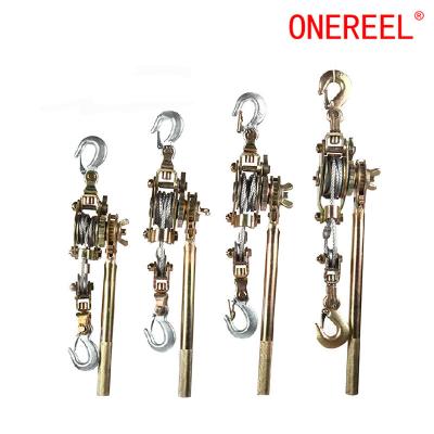 China Wire Rope Puller Lifting Tools Manual Ratchet Wire Rope Tighter for sale