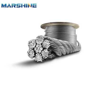 China Smooth Surface Galvanzied Bright Steel Wire Rope For Construction Materilals for sale