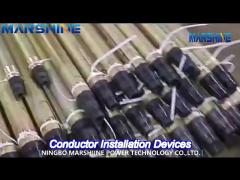 aluminum splicing sleeve protector for acsr conductor electric construction