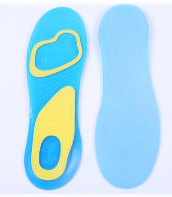 China Shoe Silicon Gel Insoles Material Foot Care For Heel Plantar Tooth Fasciitis Sports Insoles Running Shock Absorption Pads Arch Orthopedic Insole for sale