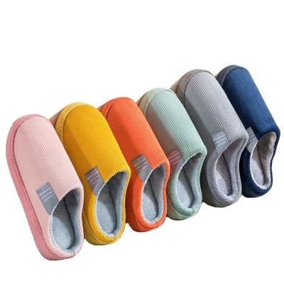 China Cheap Anti-smell Cotton Housewife Sales Anti-odor Cotton Slippers Warm Winter Cotton Anti-skid Slippers for sale