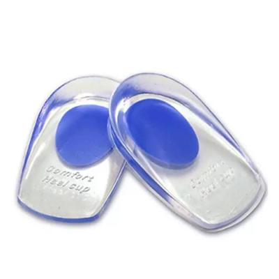 China Washable and reusable cushions gels heel raises height increase insoles shoe inserts pads raise silicone heel cups for sale