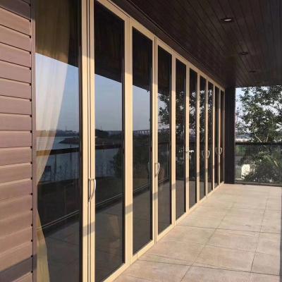 China Wholesale Customized Customized Aluminum Soundproof Energy Saving Bifold Door Color Folding Door Windproof for sale