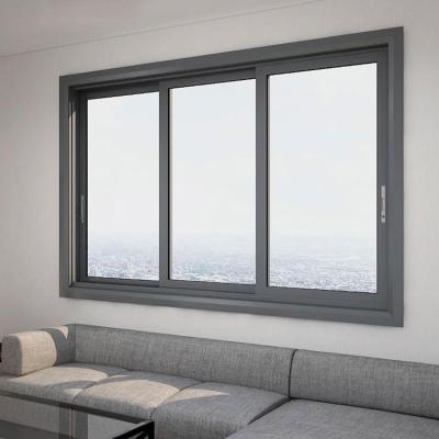 China Sliding Bulk Order Soundproof Aluminum Alloy Sliding Glass Windows For House Diy for sale