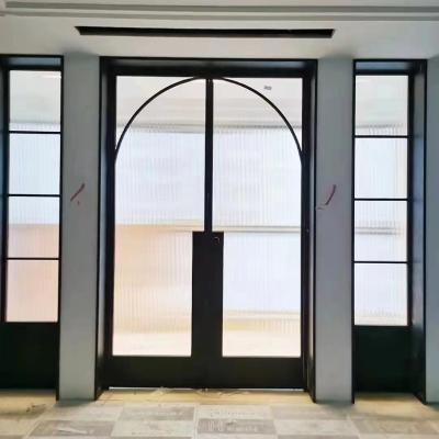 China Waterproof Brand New Design Interior Door Casement Aluminum French Door Glass Swing French Door for sale