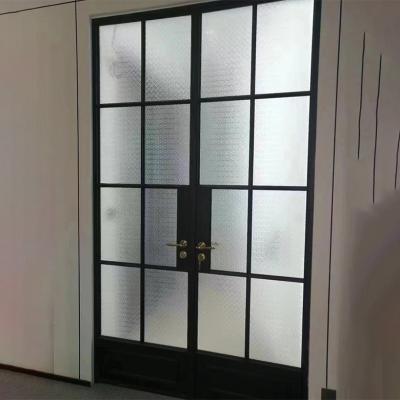 China Waterproof Single Glass French Swing Glass Door Interior Door Design Casement French Door for sale