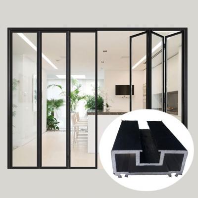 China Brand New Design Waterproof Aluminum Thin Frame Folding Door Aluminum Profiles for sale