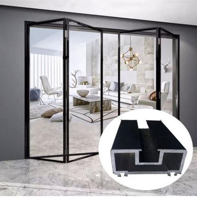 China Waterproof Futile Weatherproof Partition 6063 Profile T5 Aluminum Extruded Profiles For Fold Doors for sale