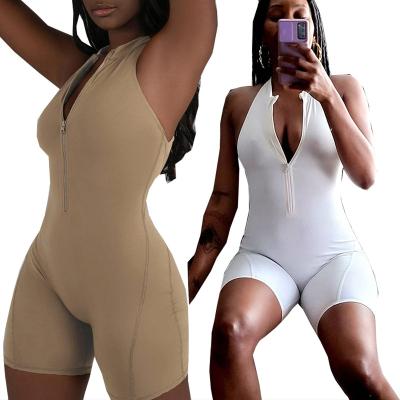 China Cycling One Piece Playsuit Summer Bib Overalls Club Party Women Short Sleeveless Sexy Backless One Piece Bodycon QUICK DRY Bib Overalls RS01177 for sale