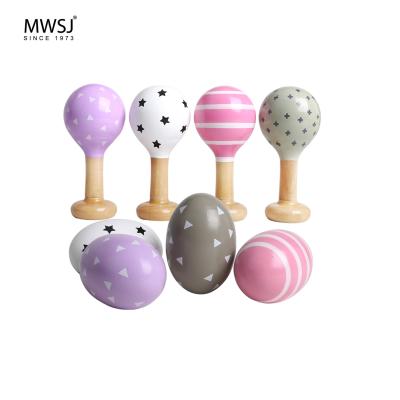 China Newest Environmental Sand Colored Egg Wooden Toys Carton Model Music Toys for sale