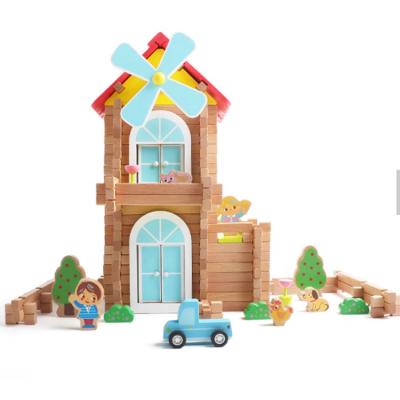 China Home Match Environment Friendly Material Environmental Simulation Wooden Toy House for sale