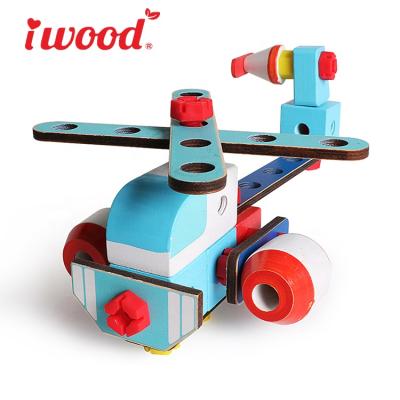 China Toy Puzzle Environment Model Helicopter Non-Toxic Assembling Toys For Children for sale