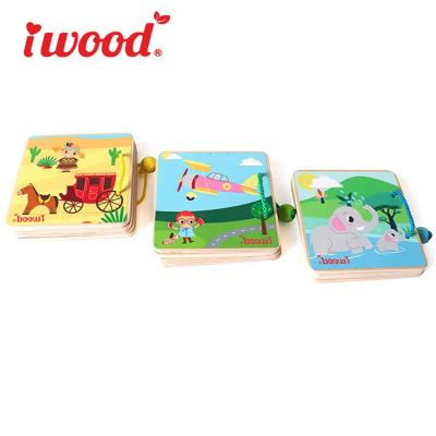 China Environmental Jigsaw Colorful Non-Toxic Book Wooden Educational Toys For Toddlers for sale