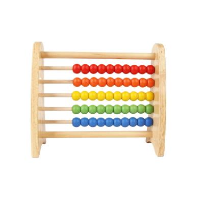 China Environment Math Counting Practice Preschool Toys Wooden Beads Abacus for sale