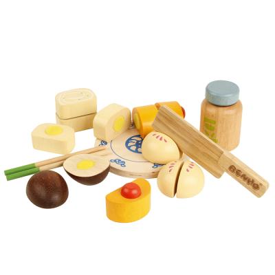 China Environmental DIY Play Food , Pretend Kids Wooden Kitchen Toy Set for sale