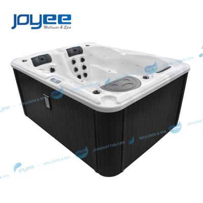 China JOYEE Modern Hot Tub and Spa Manufacturer Leisure Garden Outside Spa Massage 3 People Led Outdoor Level Lights Freestanding Bathtub for sale