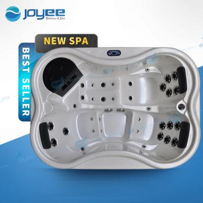 China JOYEE wholesale 3 people jakcuzi spa hot tub mini small hot tub modern outdoor whirlpool massage free whirlpool spa for sale